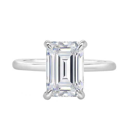 Allure | 18K White Gold halo style engagement ring | Taylor & Hart