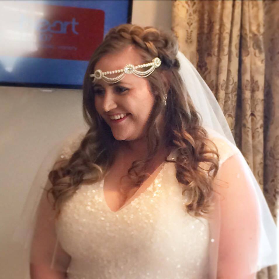 pearl wedding headband