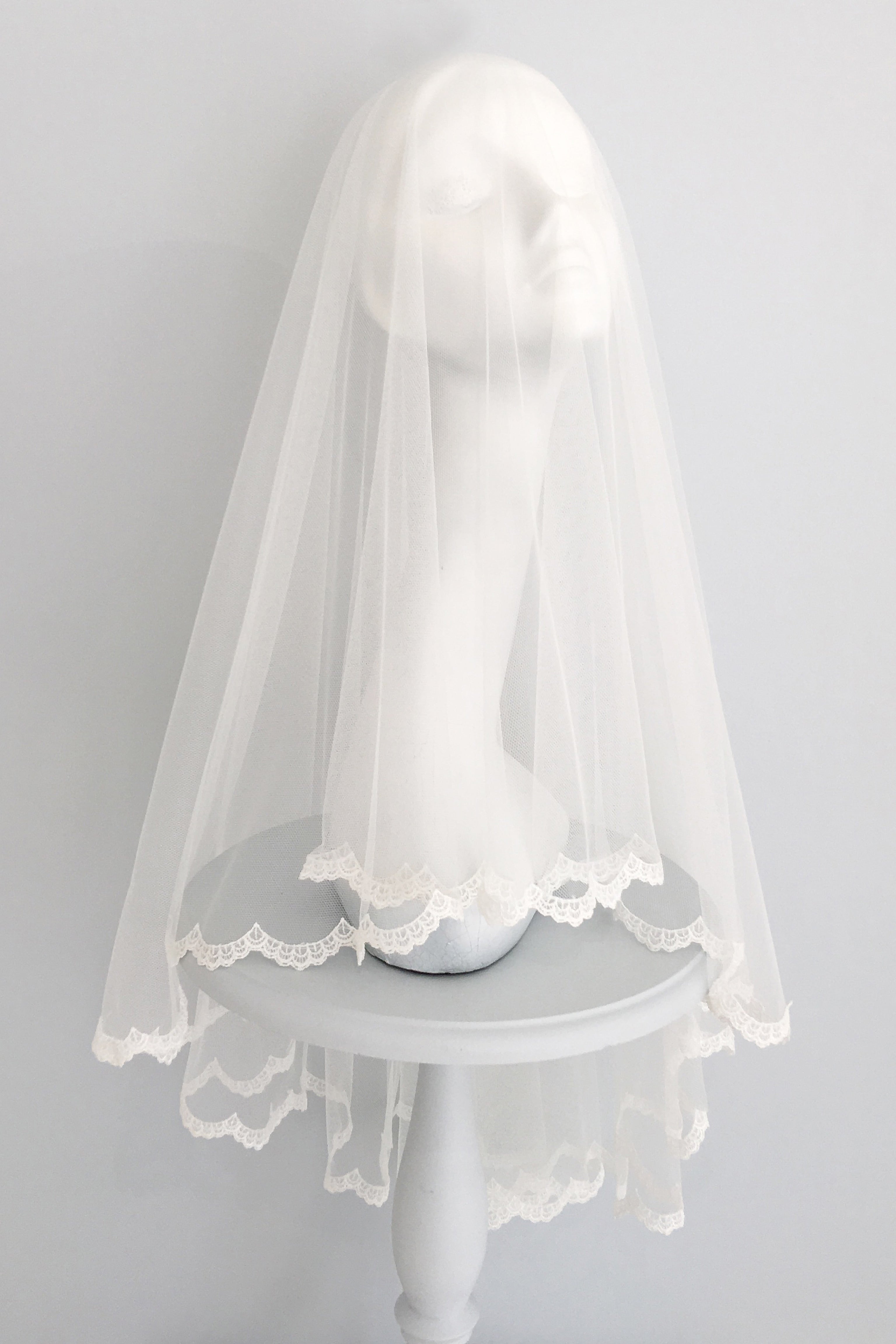 elbow length wedding veil