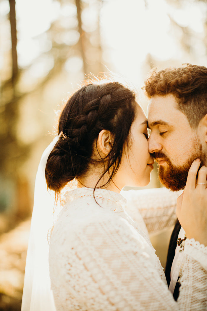 Church Length Barely There Wedding Veil | Skylar | Britten Bride | Corina