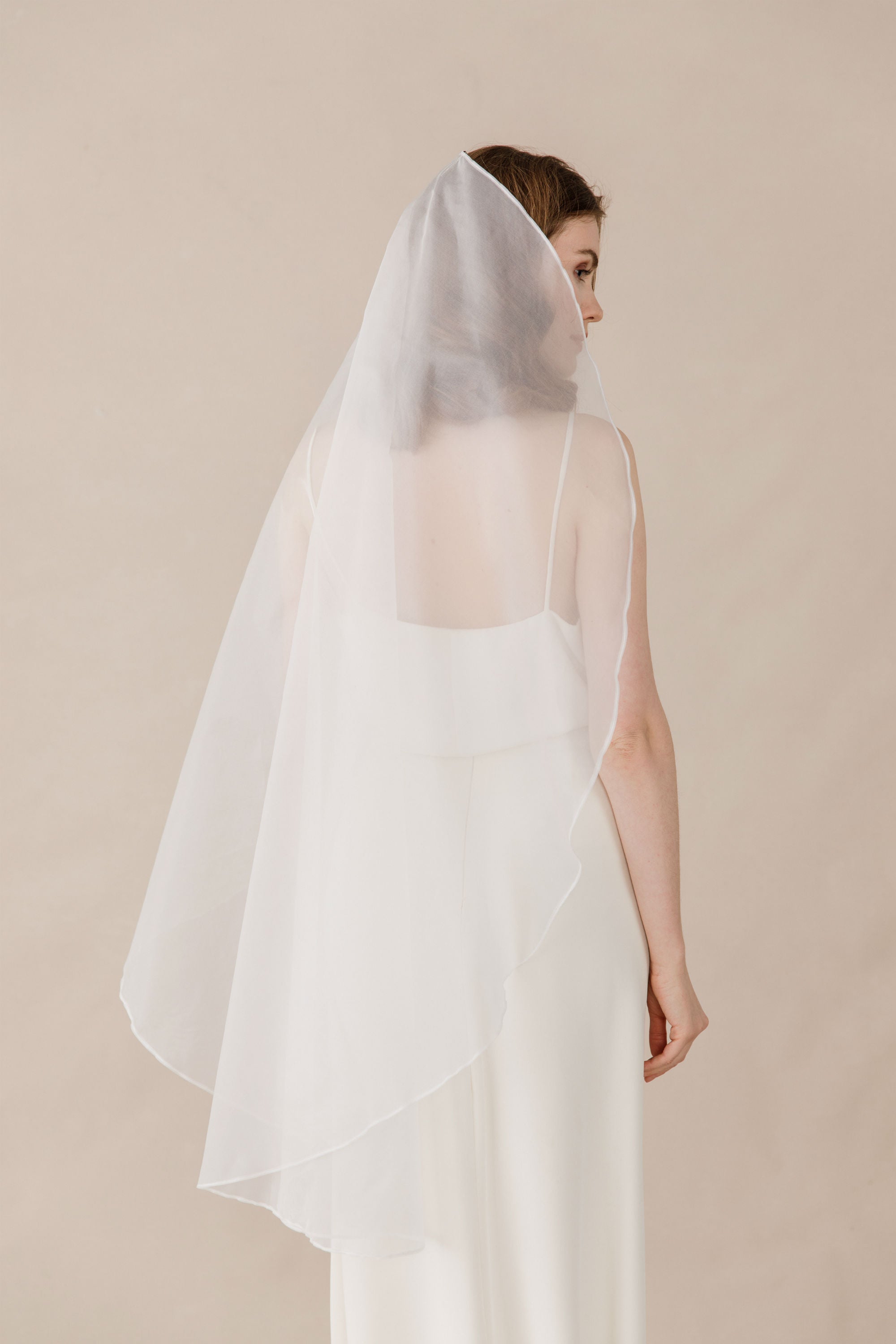 silk organza wedding veil