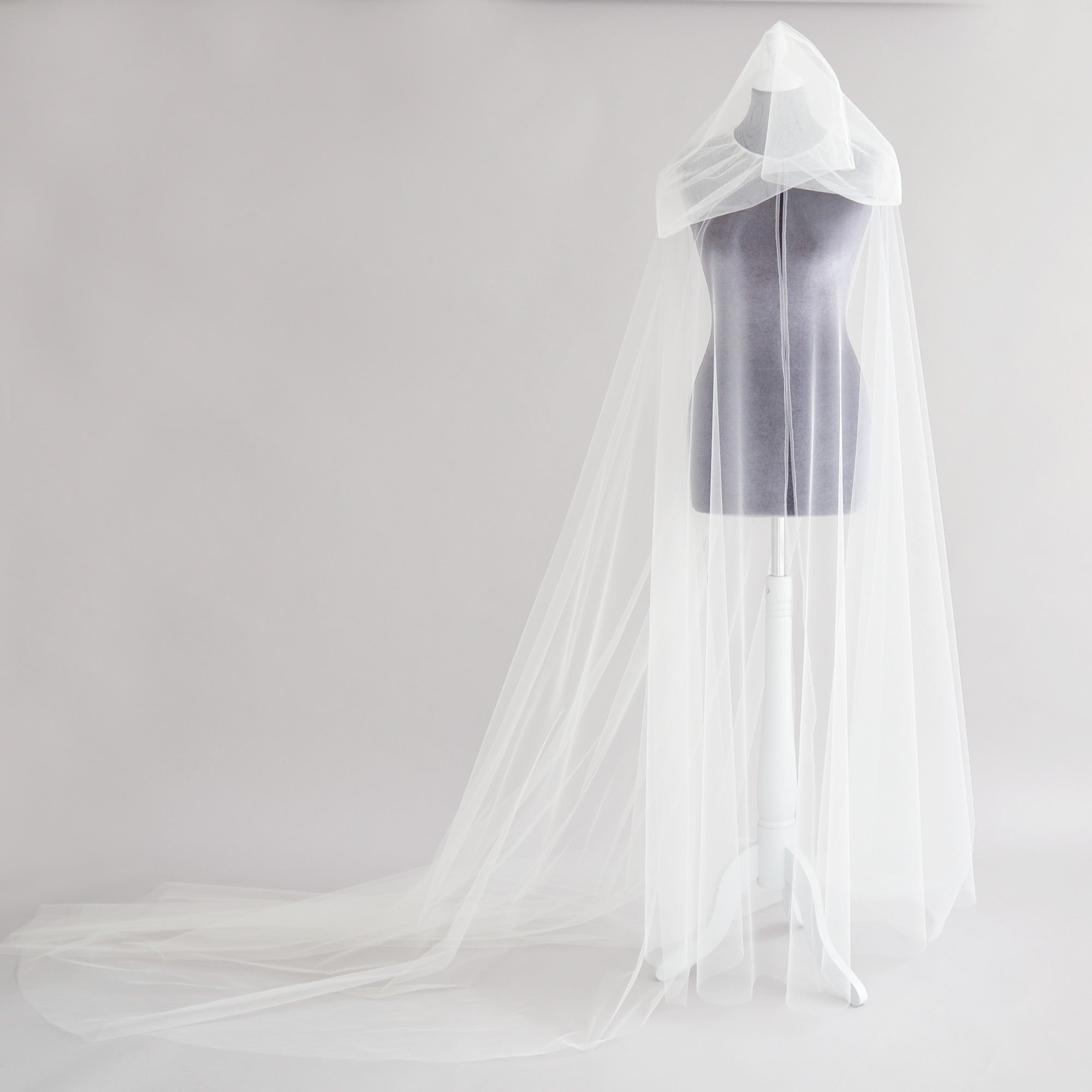 hooded bridal cape