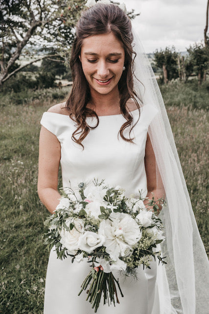 Silk Flower Wedding Veil Fiore