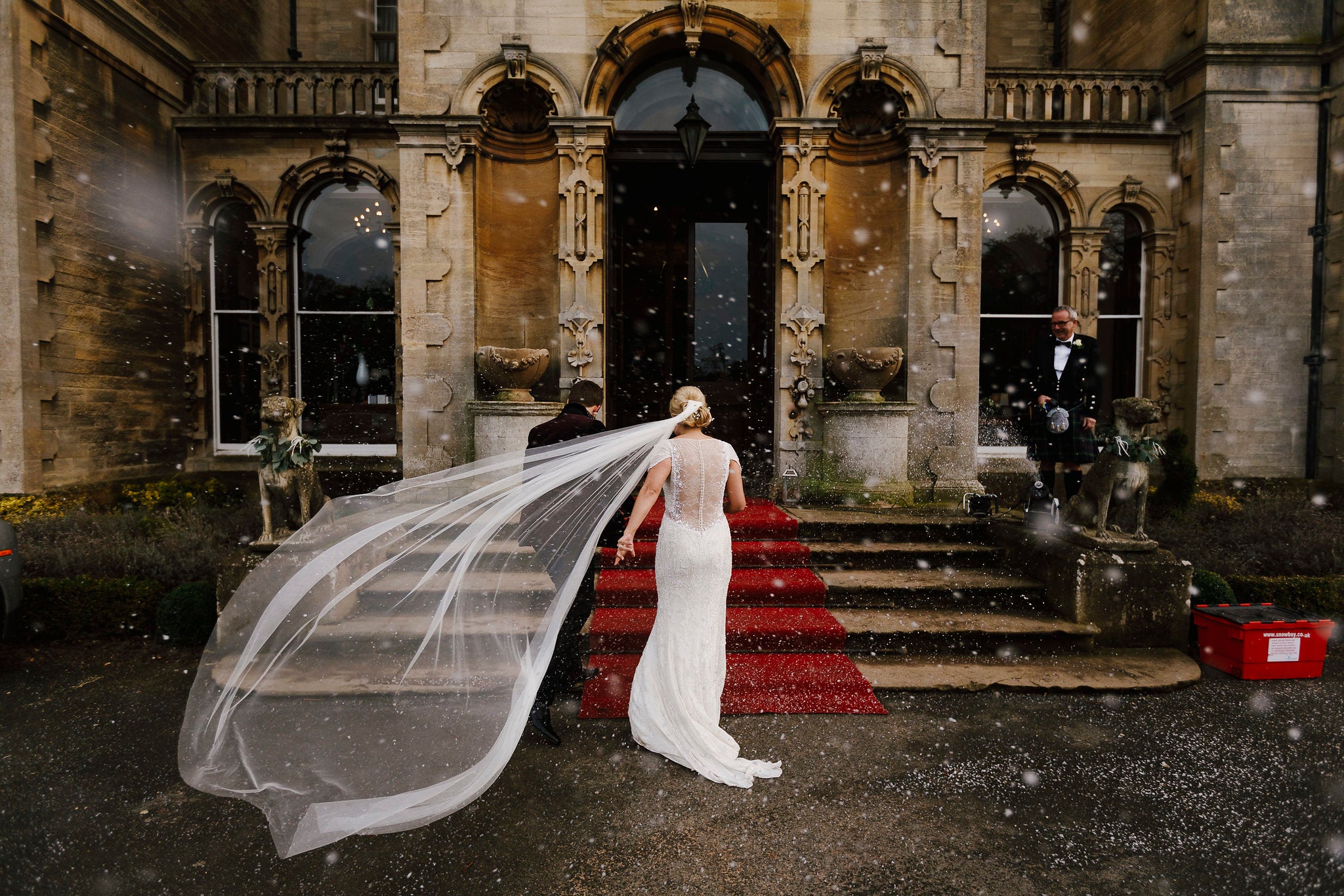 Single tier cut edge silk style wedding veil - 'Isabella'