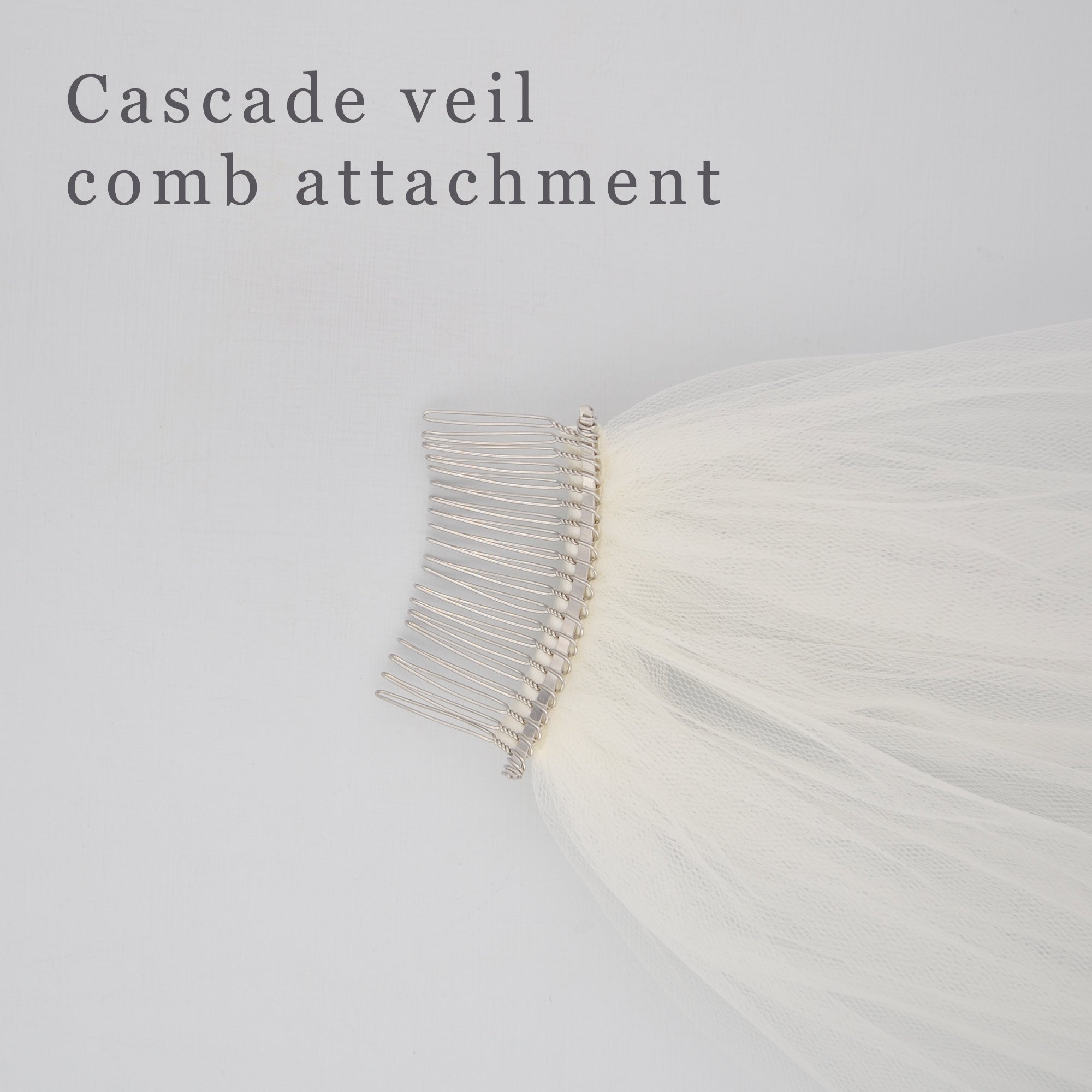 cascade veil comb attachment