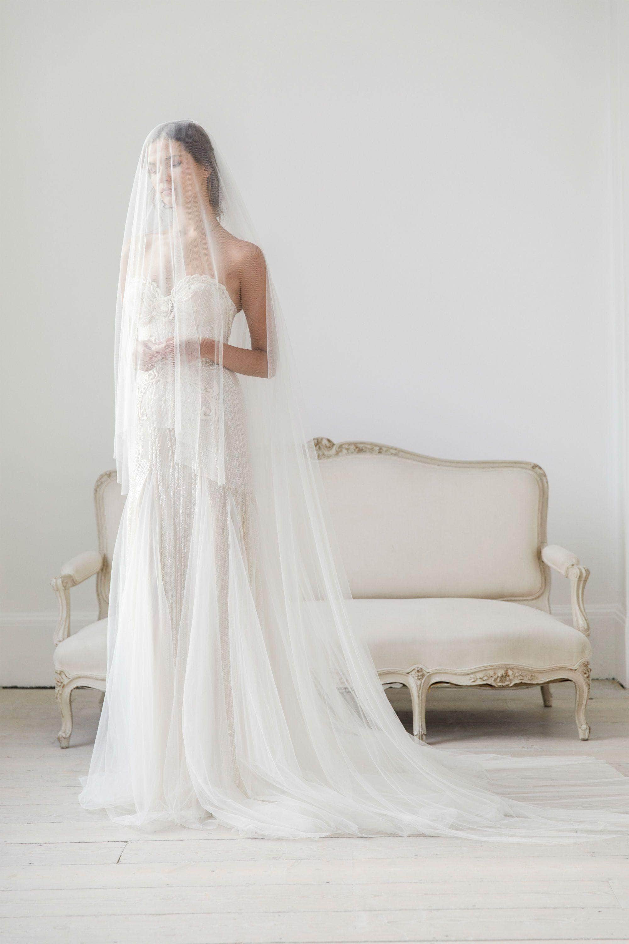 very long wedding veils