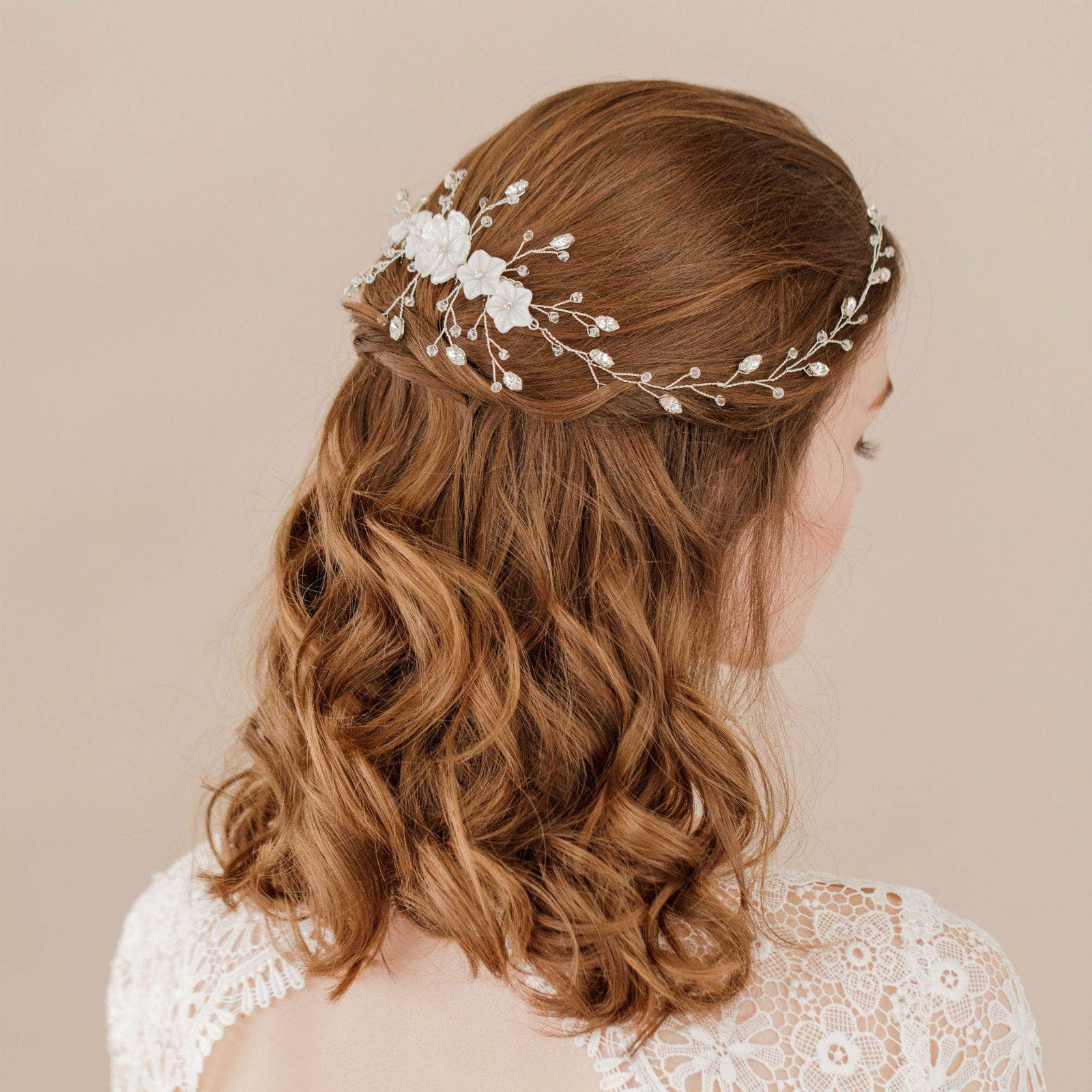 bridal floral hair pieces