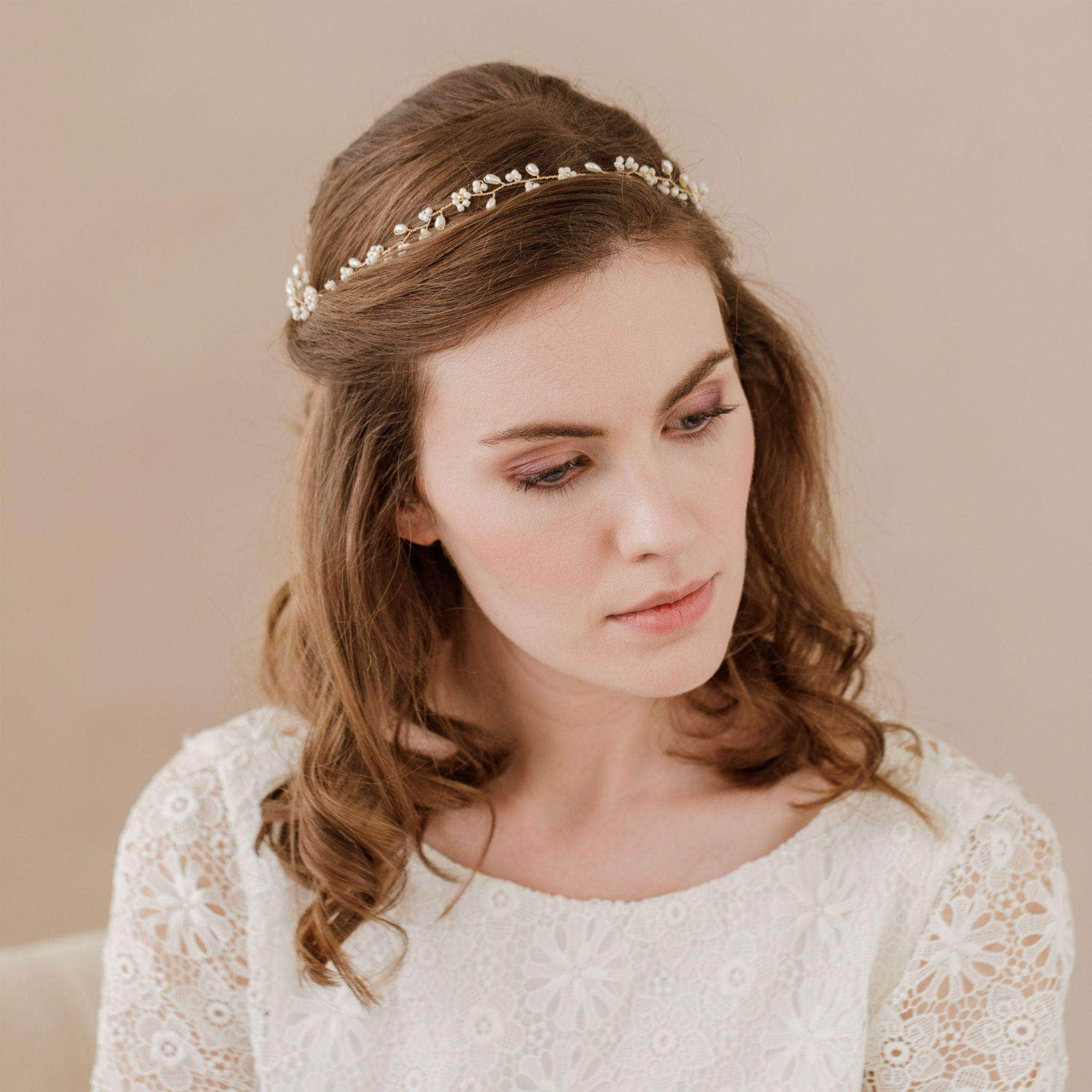 wedding hairstyle headpiece