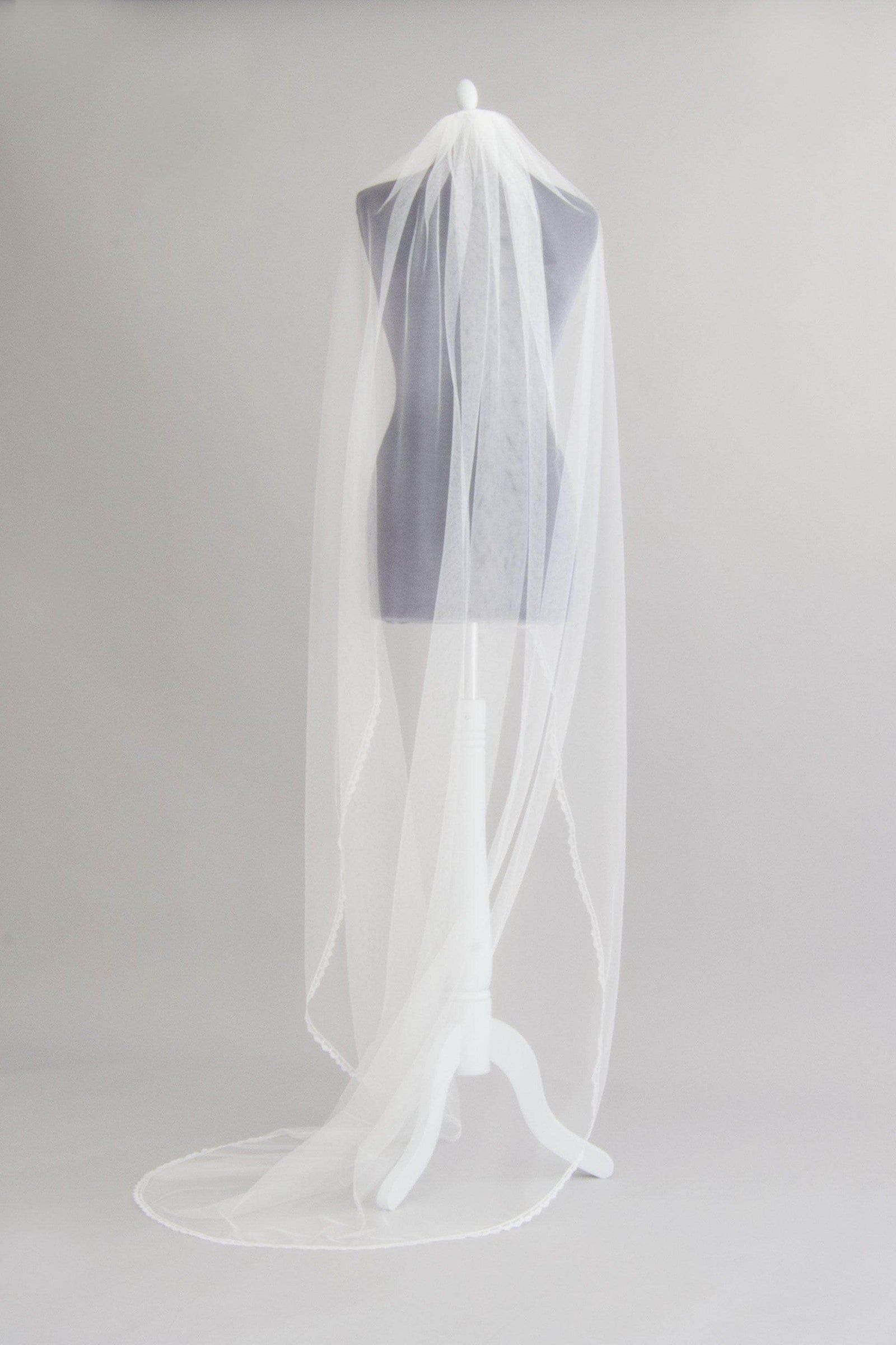 silk wedding veil