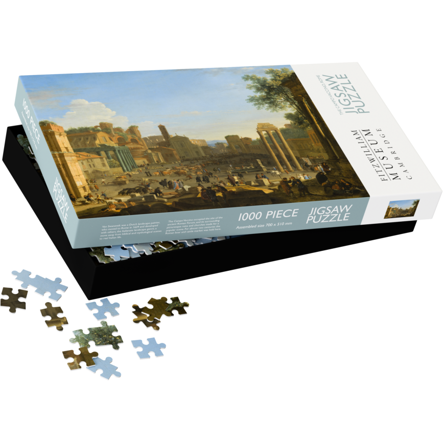 A product image depicting Campo Vaccino, Rome - 1000 pc jigsaw puzzle