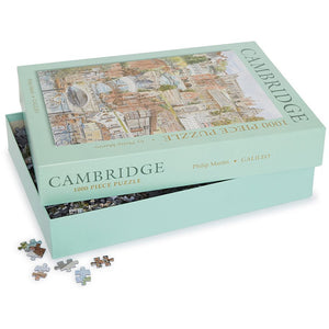 A product image depicting Scenes of Cambridge - 1000 piece jigsaw puzzle