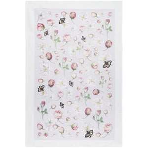 A product image depicting Summer Rose - Tea towel