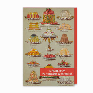 A product image depicting Mrs Beeton's Book of Household Management - notecard pack