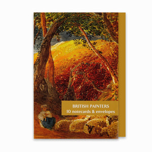 A product image depicting British Painters - Notecard pack