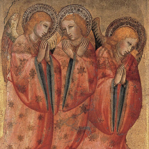 A product image depicting Three Angels - Christmas card pack