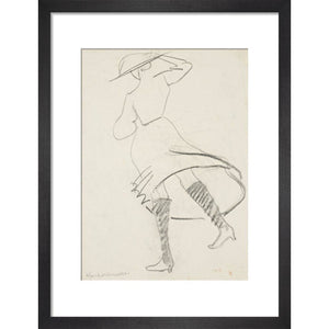 Featured image for the project: Girl with skirt blowing - Art print