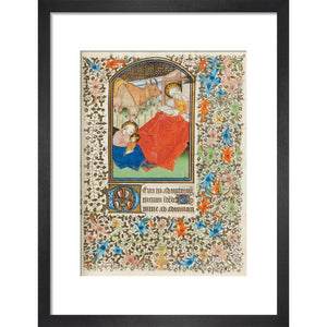 A product image depicting Nativity, with the Virgin reading - Art print