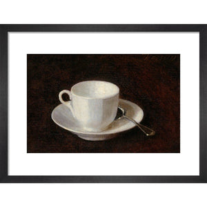 Featured image for the project: White cup and saucer - Art print