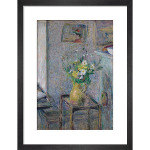 A product image depicting Pot de grès et fleurs - Art print