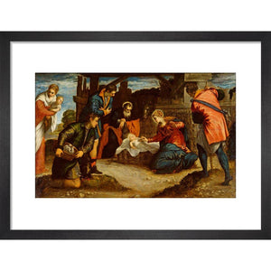 A product image depicting The Adoration of the Shepherds - Art print