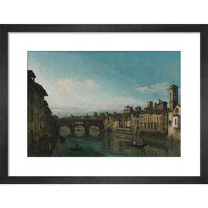 A product image depicting The Arno with the Ponte Vecchio - Art print