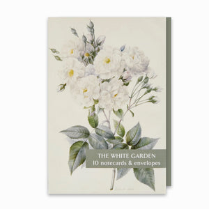 A product image depicting The White Garden - Notecard pack
