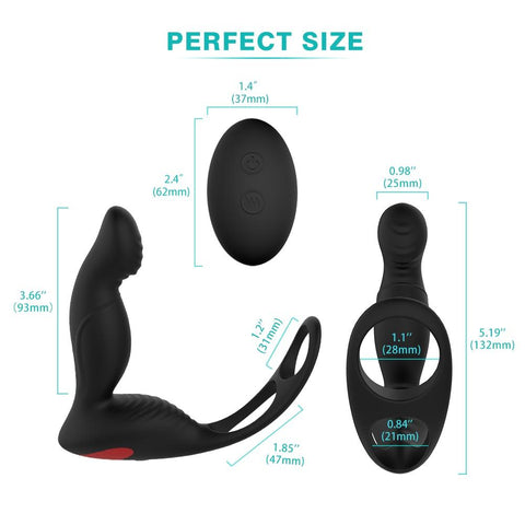 Vibromasseur anal à distance portable pour homme