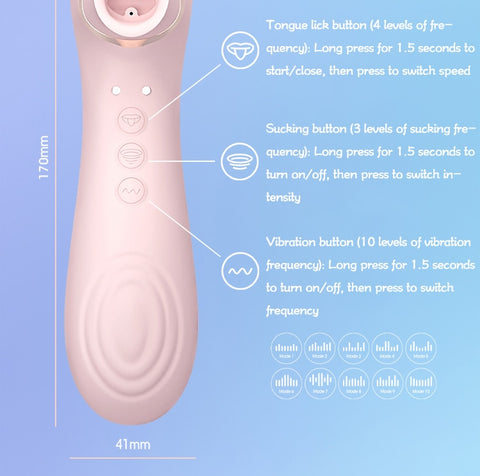 Vibrador para lamer la lengua