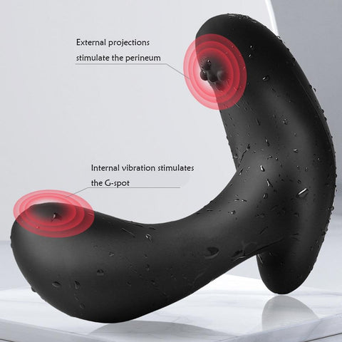 Enchufe vibrador anal inflable