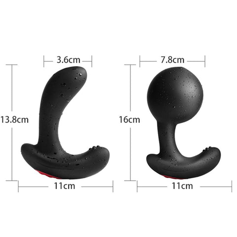 Inflatable Anal Vibrator size