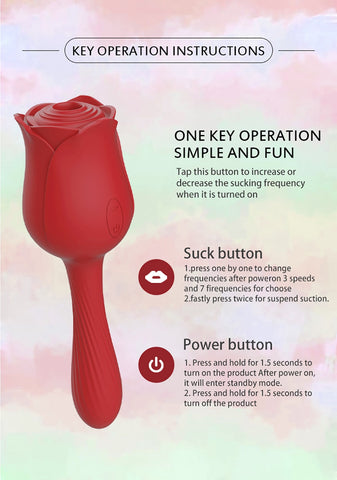 Rose Suction Vibrator how to use
