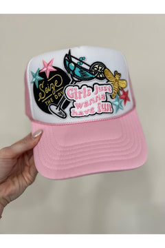 Social Statement - Girls Just Wanna Have Fun Patch Trucker Hat