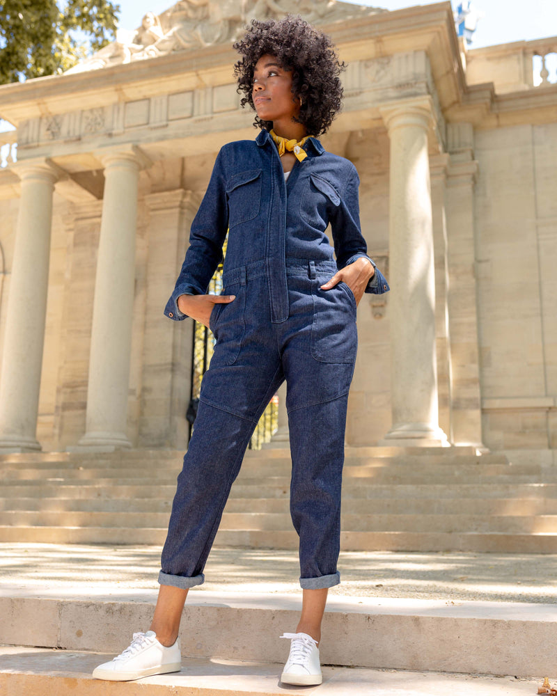 denim coverall women's