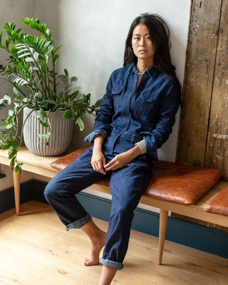 denim coverall women's