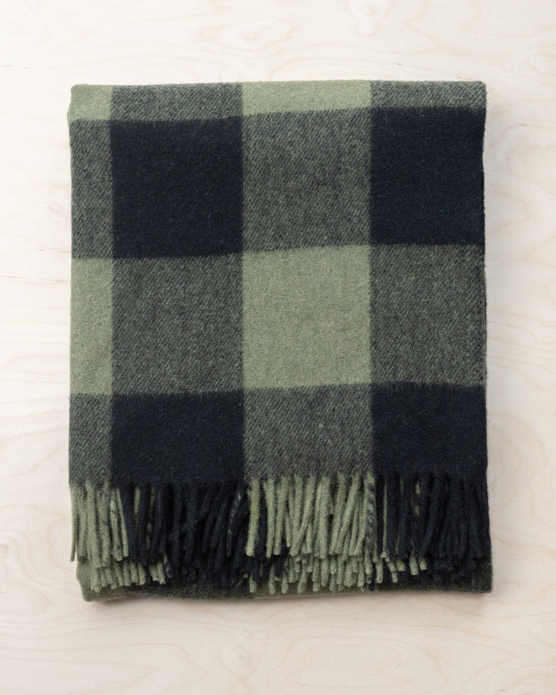 Recycled Wool Blanket - Buffalo Check