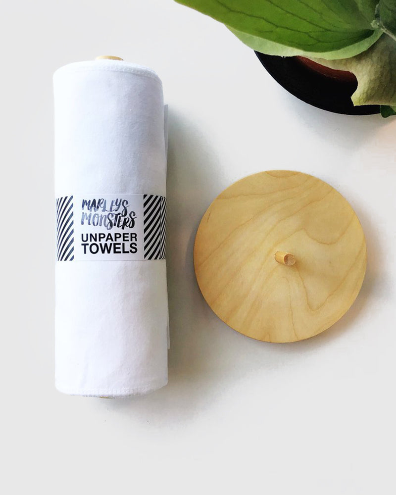 UNpaper® Towels + Wood Holder