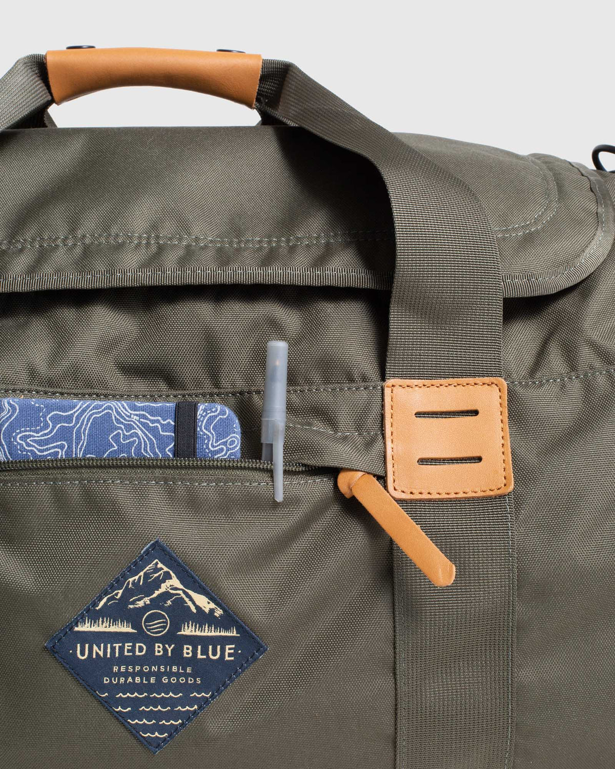 united by blue arc duffle