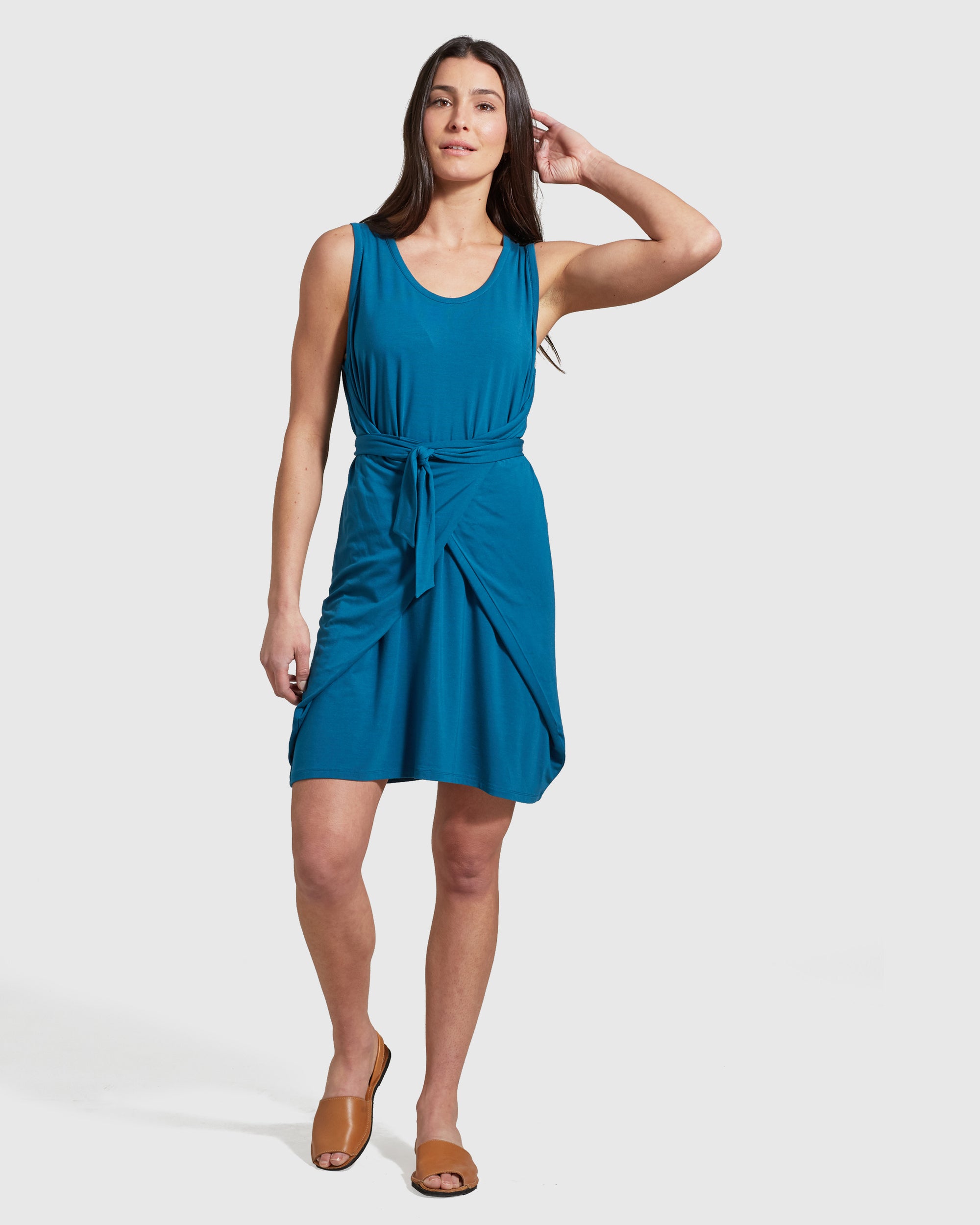 united by blue north wind wrap dress