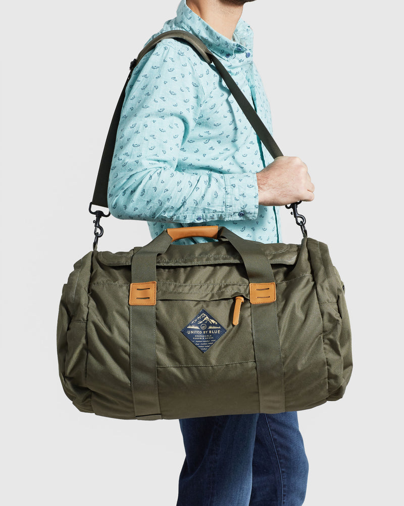 united by blue duffle bag