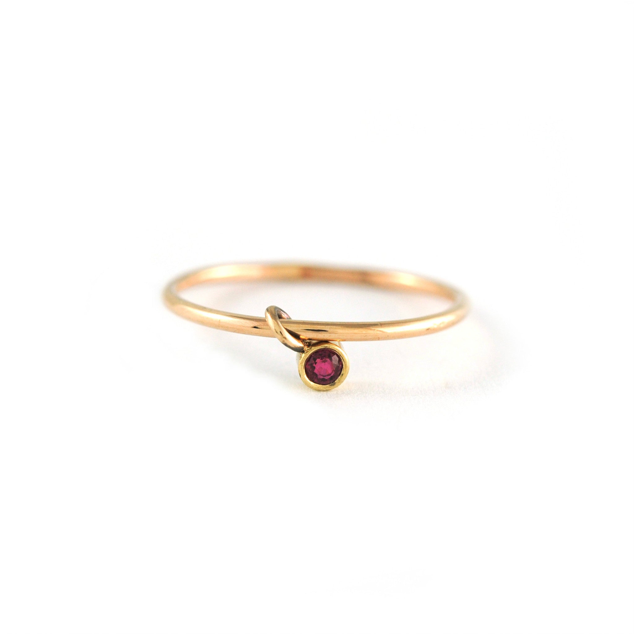 Classic Birthstone Drop Ring – WJewellery