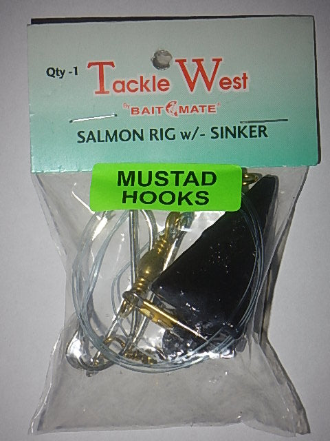 Tackle West Tailor Rig #1 With Sinker 3/0 Hook Black