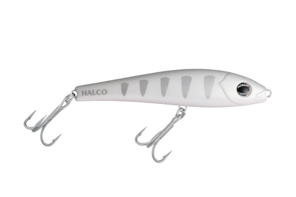 Halco Slidog Lure 125mm White Redhead