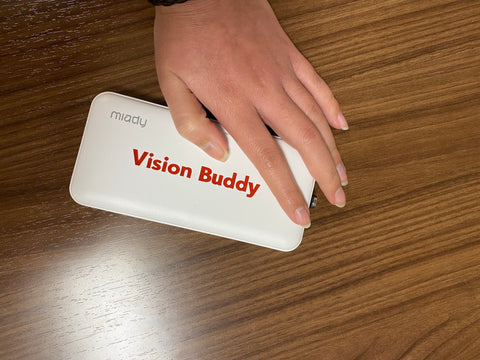 White Vision Buddy External Battery for Charging Vision Buddy