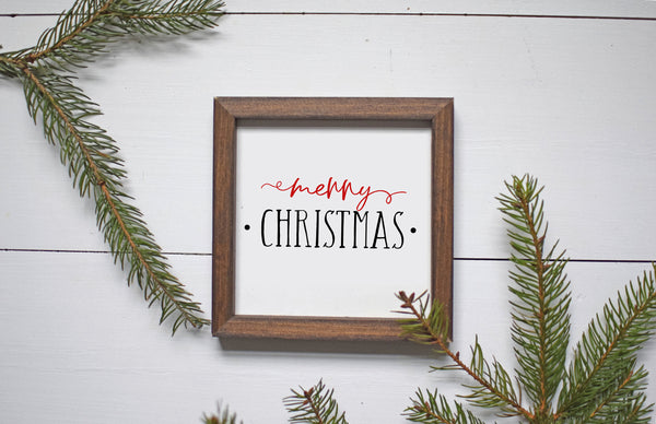 Modern Merry Christmas Sign