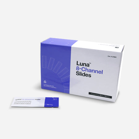 LUNA-FX7 8-channel slides - 50 slides/400 counts