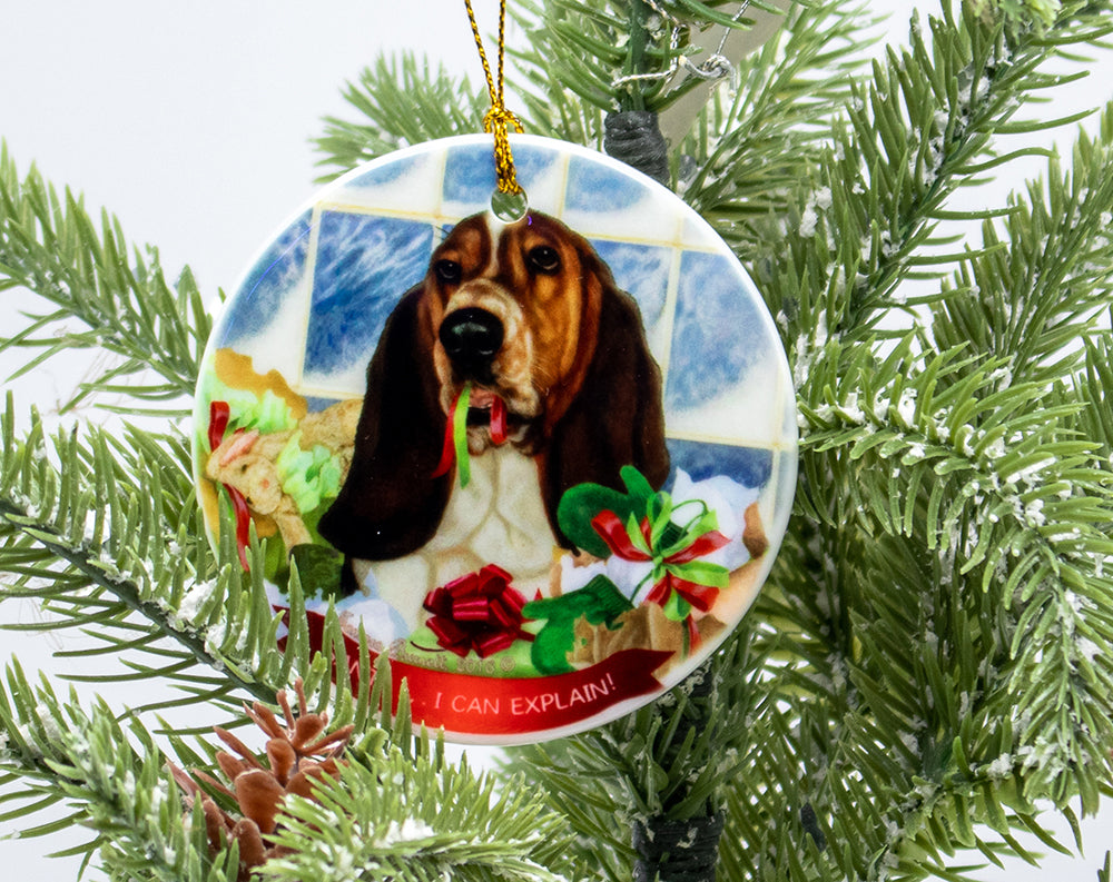 Basset Hound Howliday Dog Christmas Ornament | Doggy Style Gifts