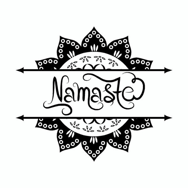 Download Namaste Yoga Mandala Tribal Vinyl Car Sticker | Doggy ...