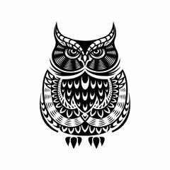 Owl Tribal Vinyl Car Sticker | Doggy Style Gifts