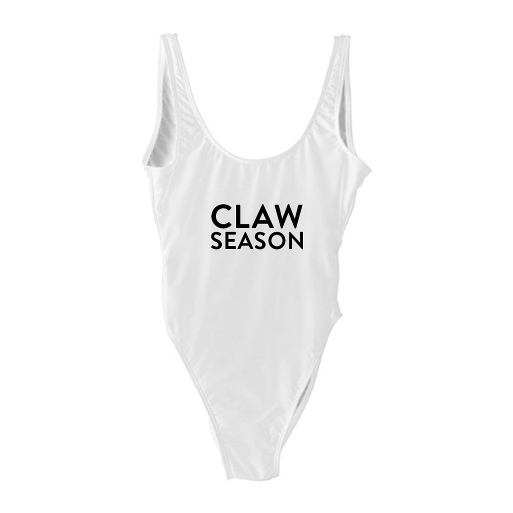 white claw one piece bathing suit