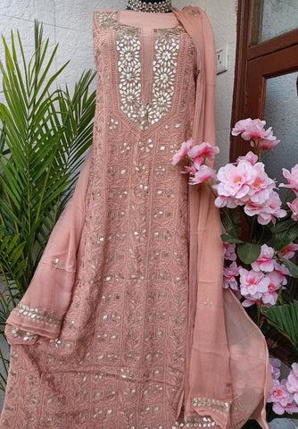 Sunset Yellow Chikankari Suit | Indian fashion, Dress indian style, Party  wear indian dresses